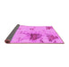 Sideview of Abstract Pink Modern Rug, abs2070pnk