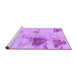 Sideview of Machine Washable Abstract Purple Modern Area Rugs, wshabs2070pur