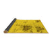 Sideview of Abstract Yellow Modern Rug, abs2070yw