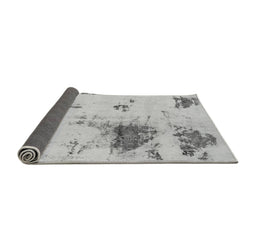 Sideview of Abstract Gray Modern Rug, abs2070gry