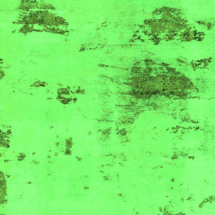 Square Abstract Green Modern Rug, abs2070grn