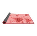 Abstract Red Modern Area Rugs