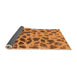 Sideview of Abstract Orange Modern Rug, abs2071org