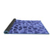 Sideview of Abstract Blue Modern Rug, abs2071blu