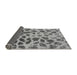 Sideview of Abstract Gray Modern Rug, abs2071gry