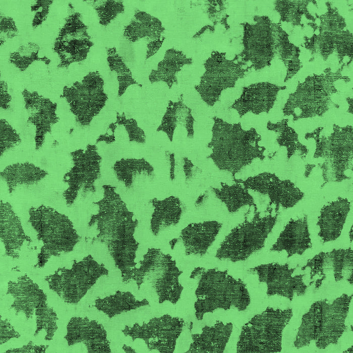 Machine Washable Abstract Emerald Green Modern Area Rugs, wshabs2071emgrn