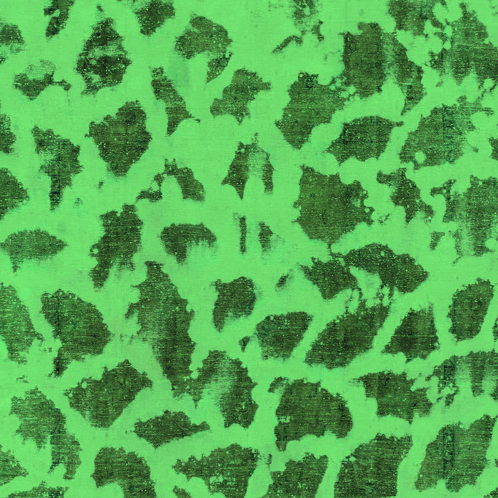 Machine Washable Abstract Green Modern Area Rugs, wshabs2071grn