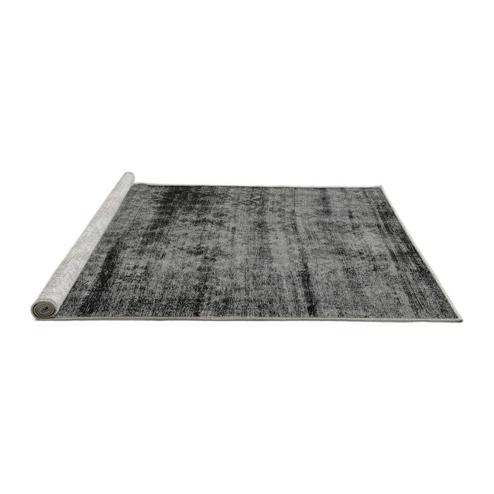 Sideview of Machine Washable Persian Gray Bohemian Rug, wshabs2072gry