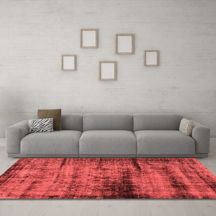 Bohemian Red Washable Rugs