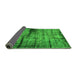 Sideview of Persian Green Bohemian Rug, abs2072grn