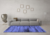 Machine Washable Persian Blue Bohemian Rug, wshabs2072blu