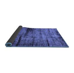 Sideview of Persian Blue Bohemian Rug, abs2072blu