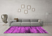 Machine Washable Persian Pink Bohemian Rug in a Living Room, wshabs2072pnk