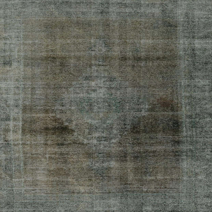 Square Abstract Charcoal Gray Modern Rug, abs2073