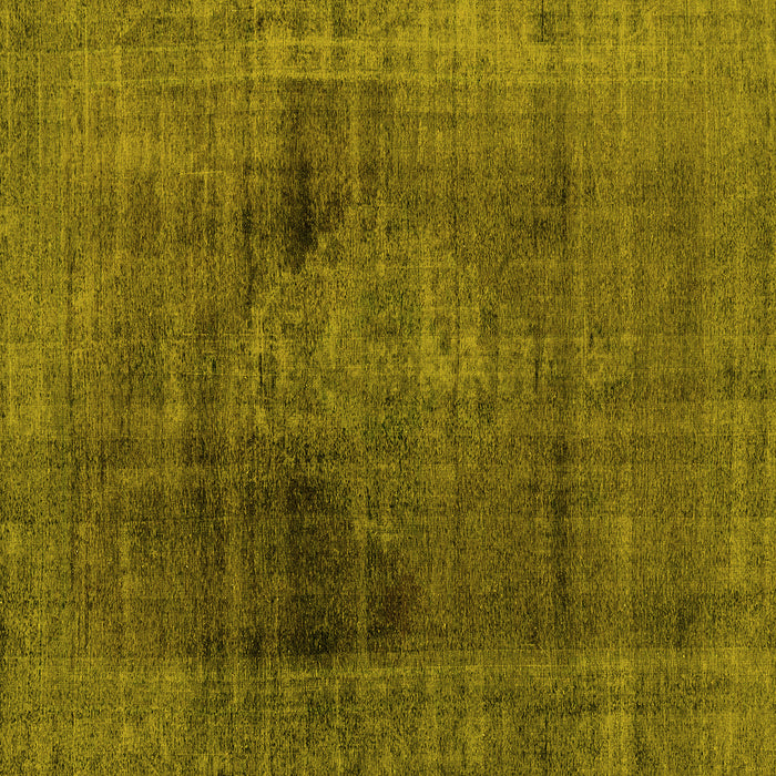 Square Machine Washable Abstract Yellow Modern Rug, wshabs2073yw