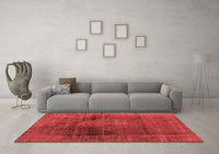 Machine Washable Abstract Red Modern Rug, wshabs2073red