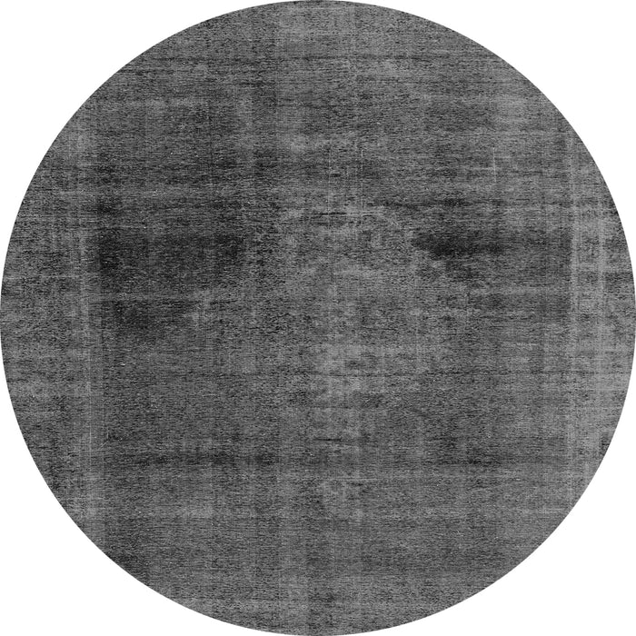 Round Abstract Gray Modern Rug, abs2073gry