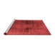 Modern Red Washable Rugs