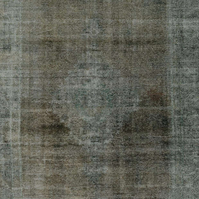 Machine Washable Abstract Western Charcoal Gray Rug, wshabs2073