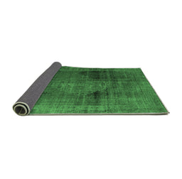 Sideview of Abstract Emerald Green Modern Rug, abs2073emgrn