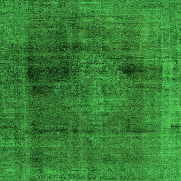 Square Abstract Green Modern Rug, abs2073grn