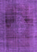 Machine Washable Abstract Purple Modern Area Rugs, wshabs2073pur