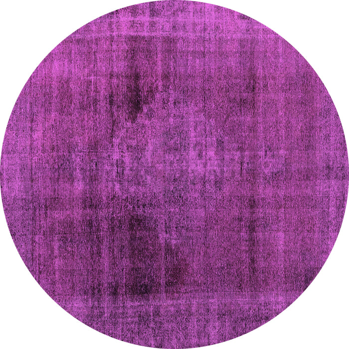 Round Abstract Pink Modern Rug, abs2073pnk