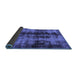 Sideview of Abstract Blue Modern Rug, abs2074blu