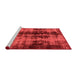 Modern Red Washable Rugs