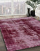 Abstract Purple Pink Modern Rug in Family Room, abs2074