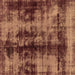 Square Abstract Brown Modern Rug, abs2074brn