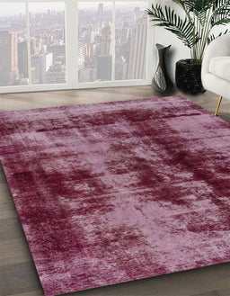 Machine Washable Abstract Purple Pink Rug in a Family Room, wshabs2074