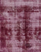 Machine Washable Abstract Purple Pink Rug, wshabs2074