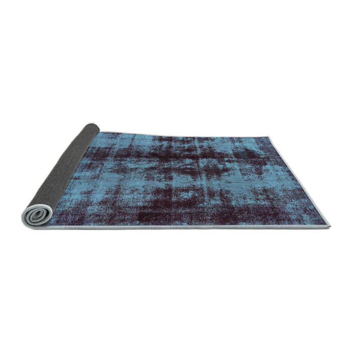 Sideview of Abstract Light Blue Modern Rug, abs2074lblu