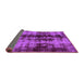 Sideview of Abstract Purple Modern Rug, abs2074pur