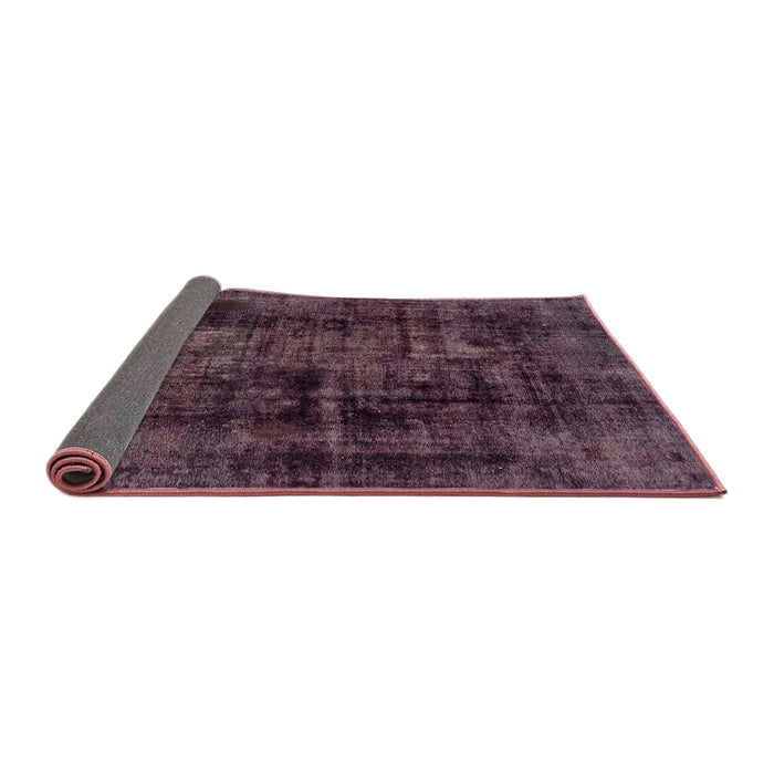 Sideview of Abstract Mauve Taupe Purple Persian Rug, abs2075