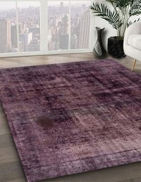 Abstract Mauve Taupe Purple Persian Rug, abs2075