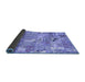 Sideview of Patchwork Blue Transitional Rug, abs2076blu