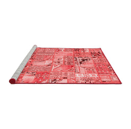 Transitional Red Washable Rugs