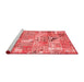 Transitional Red Washable Rugs