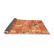 Sideview of Patchwork Orange Transitional Rug, abs2076org