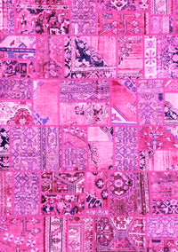 Patchwork Pink Transitional Rug, abs2076pnk