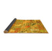 Sideview of Patchwork Yellow Transitional Rug, abs2076yw