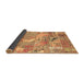 Sideview of Patchwork Brown Transitional Rug, abs2076brn