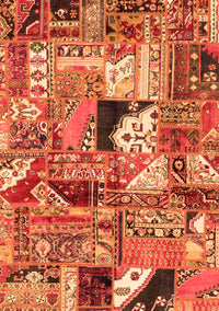 Patchwork Orange Transitional Rug, abs2077org