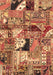 Patchwork Brown Transitional Rug, abs2077brn