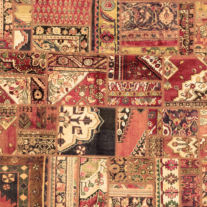 Patchwork Brown Transitional Rug, abs2077brn