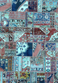 Patchwork Light Blue Transitional Rug, abs2077lblu