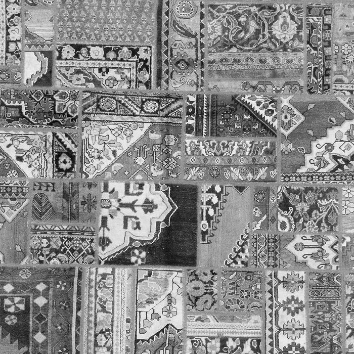 Machine Washable Patchwork Gray Transitional Rug, wshabs2077gry