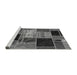 Sideview of Machine Washable Patchwork Gray Transitional Rug, wshabs2078gry